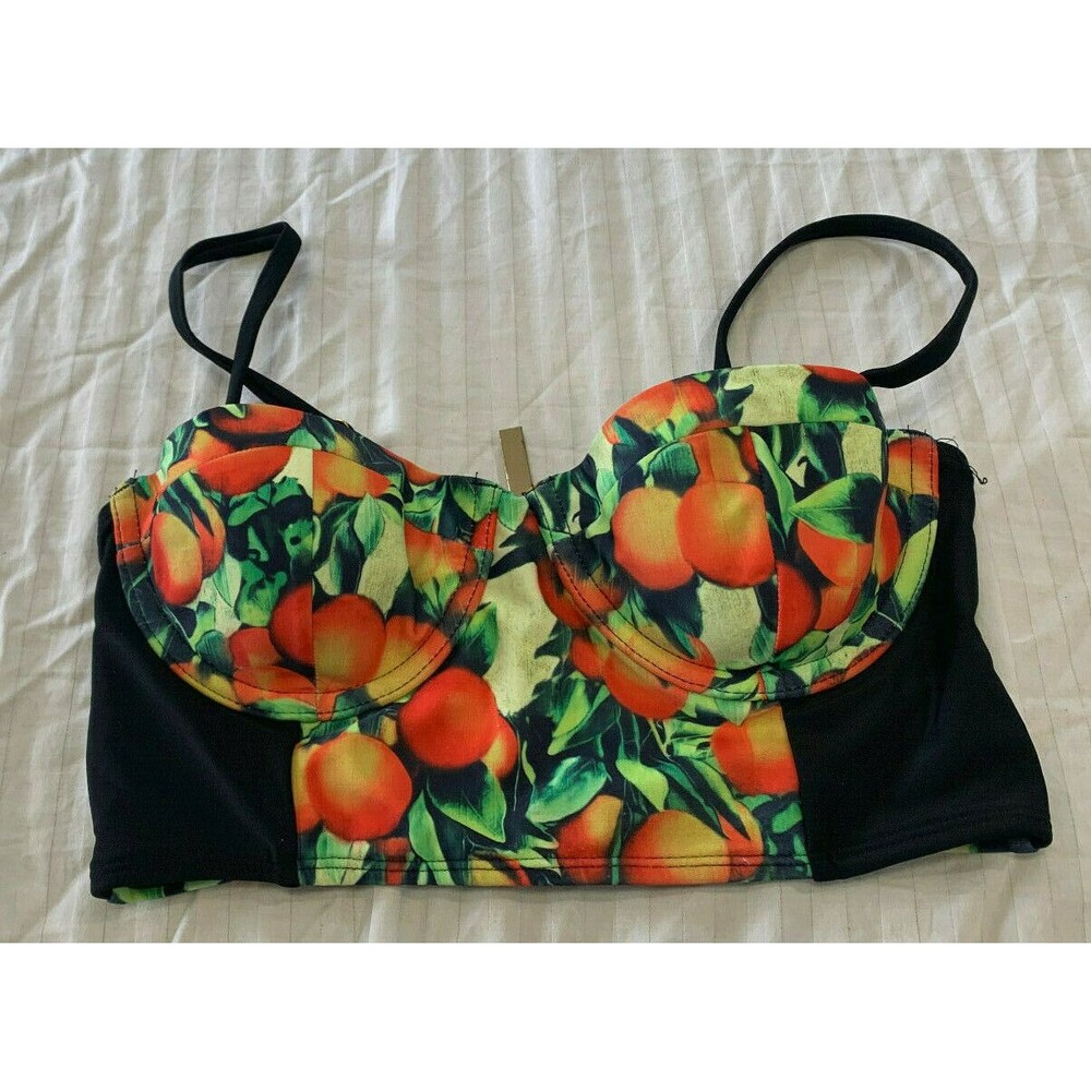 RIVER ISLAND WOMENS SWIM UNDERWIRE SWIM BRA TOP SIZE US 2/UK 6